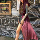 Silk kaftan long dress with big hoodie