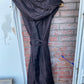 Silk kaftan long dress with big hoodie