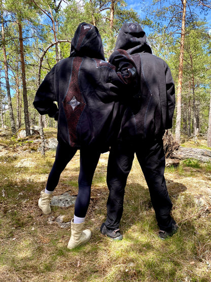 Black Layered Hoodie