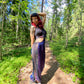 Silk suspender pants