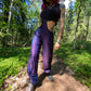 Silk suspender pants