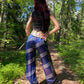 Silk suspender pants
