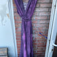 Silk kaftan long dress with big hoodie