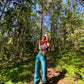Silk suspender pant
