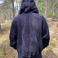Black layered hoodie