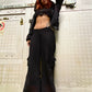 Cotton chichi pant with pockets and adjustable length