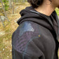 Black layered hoodie
