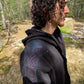 Black layered hoodie