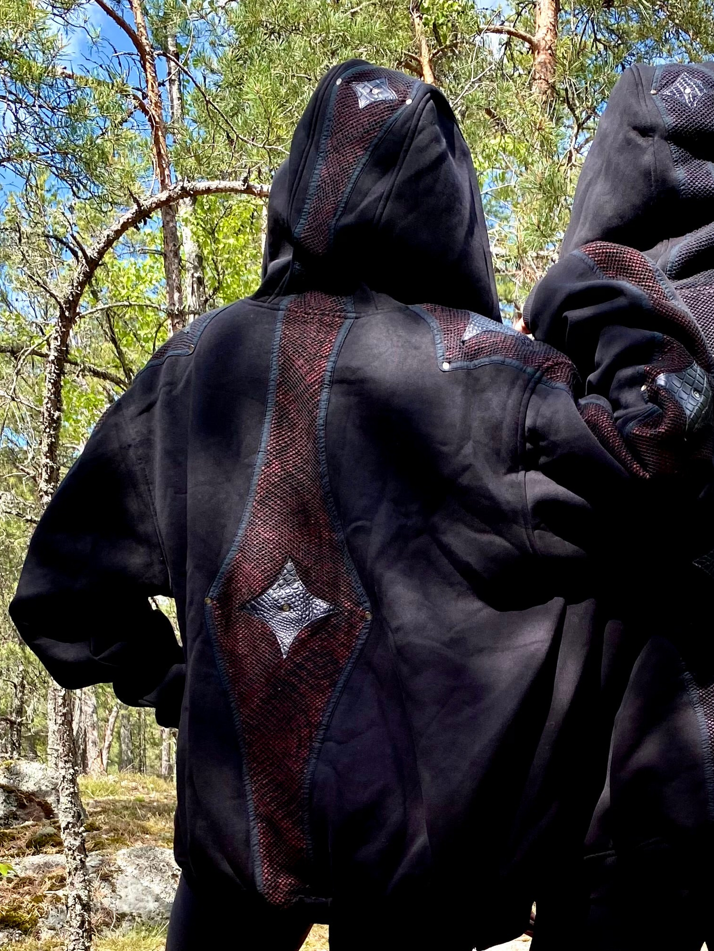 Black Layered Hoodie