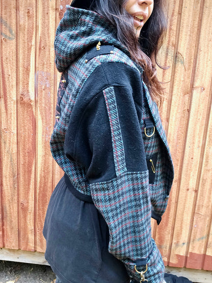 Upcycled bomber blazer