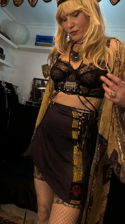 Mini Silk Skirt