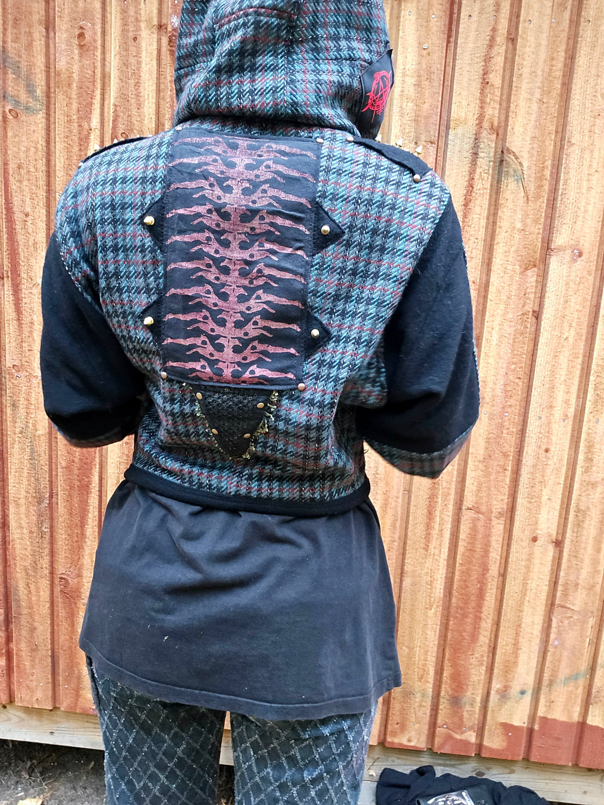 Upcycled bomber blazer