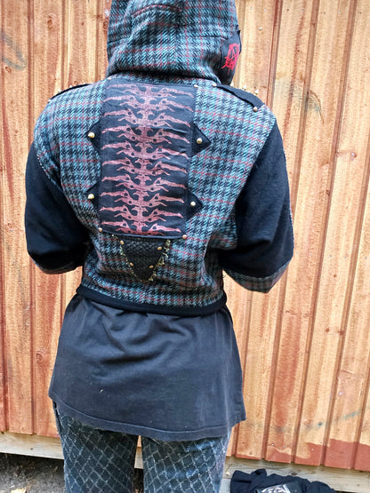 Upcycled bomber blazer