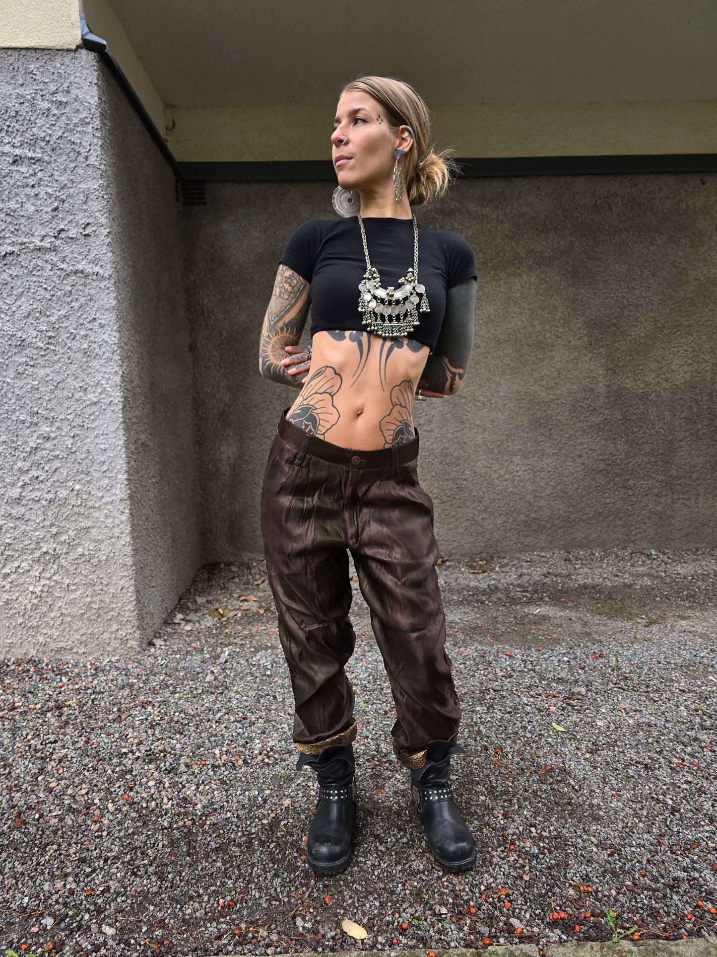Satin pants