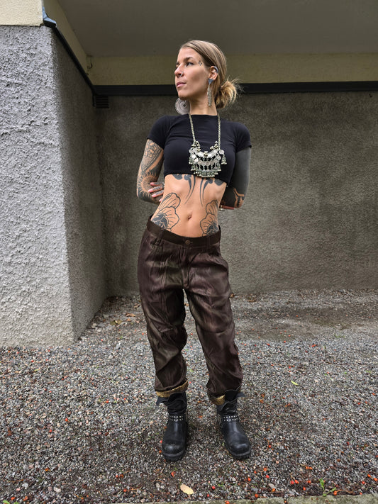 Satin pants