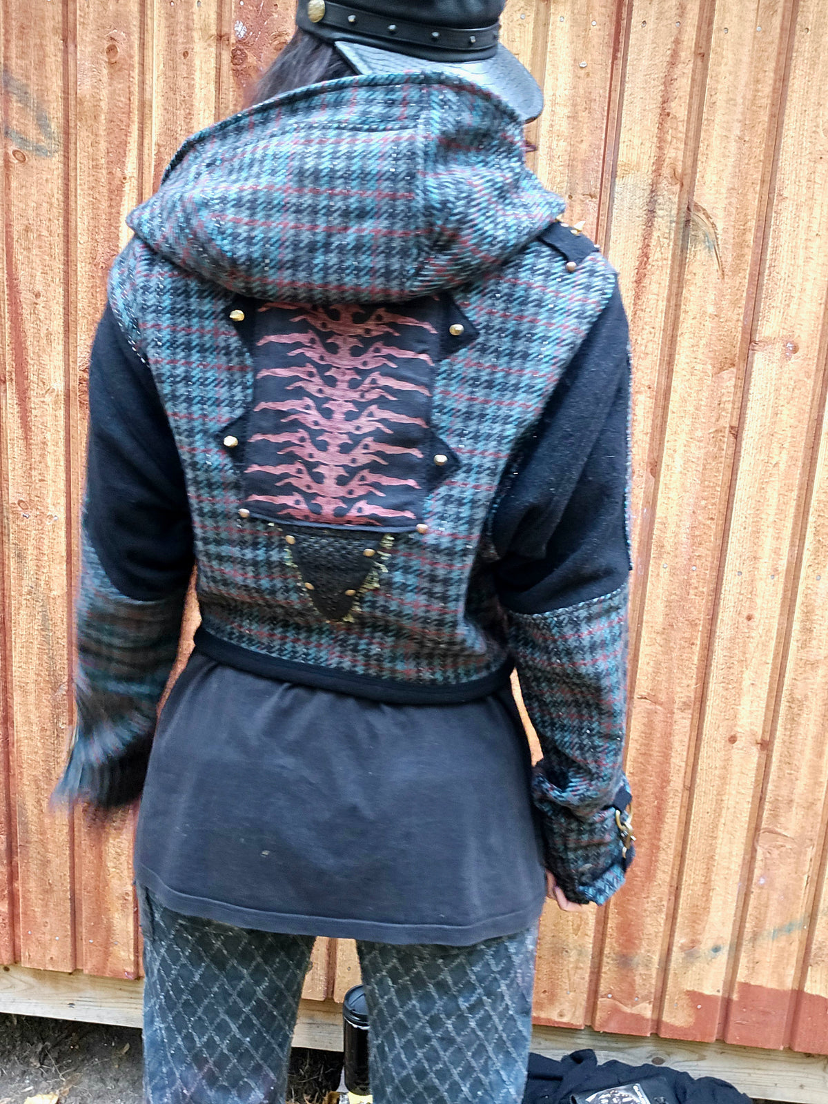 Upcycled bomber blazer