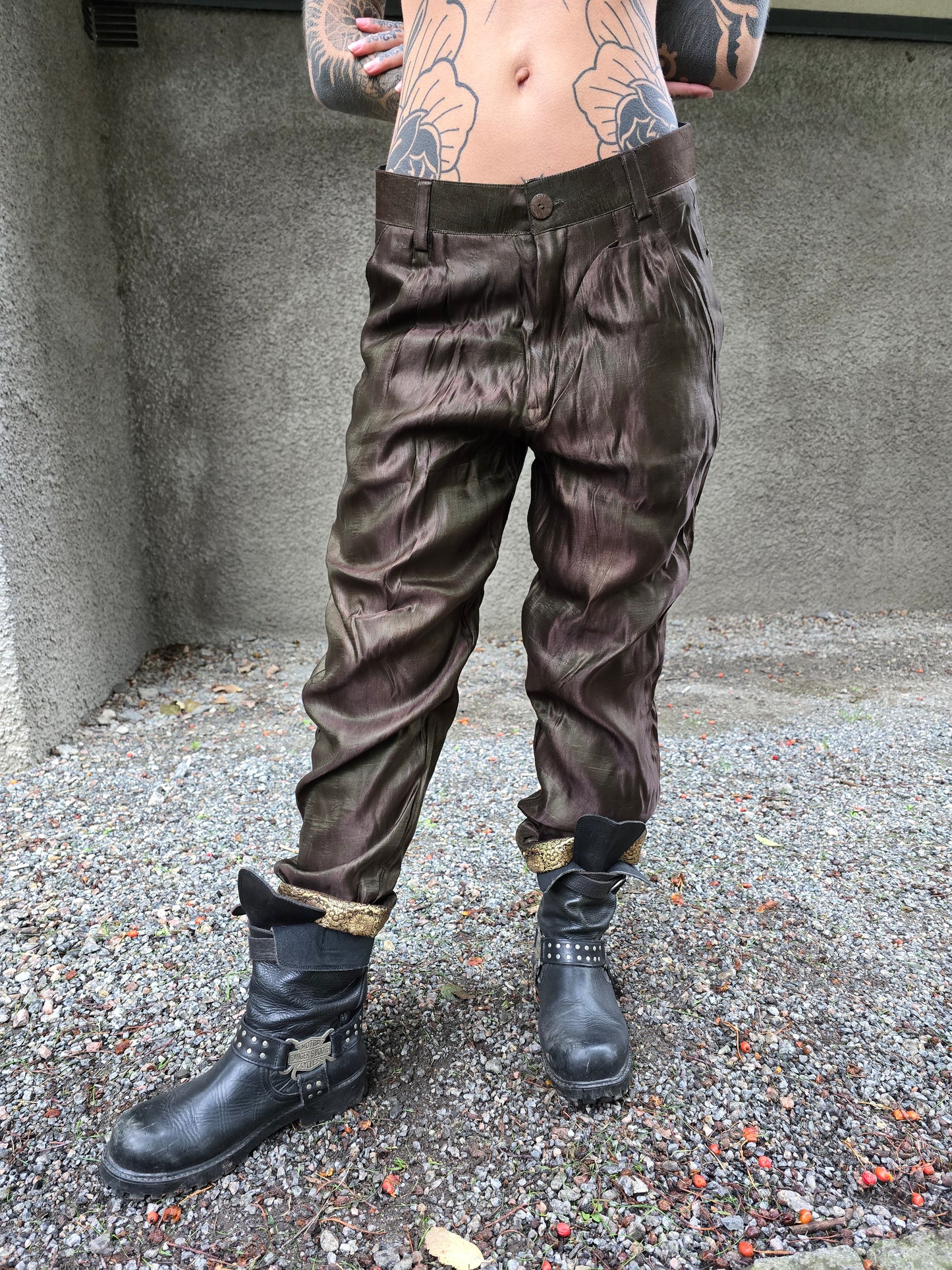 Satin pants